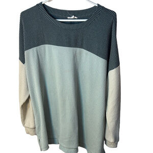 maurice’s Textured Size 2X Colorblock Knit Sweater